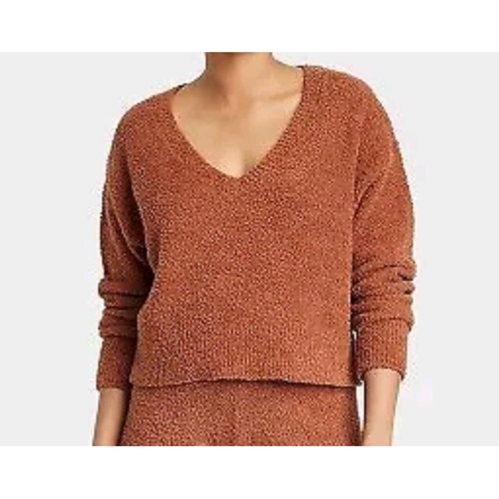 Women's Cozy Yarn Pullover Sweater - Stars Above size XXL brown